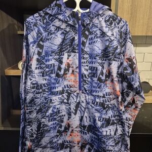 adidas Blue and Orange Patterned Jacket